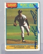 Mickey Lolich Autographed Card JSA (Detroit Tigers)